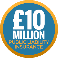 £10 Million Public Liability Insurance